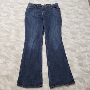Levi's 515 Jeans Womens 14 Blue Bootcut Denim Dark Wash
